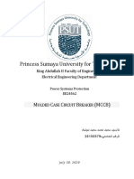 Princess Sumaya University For Technology: M C C B (MCCB)