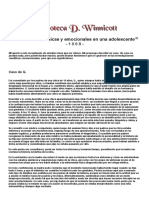 Perturbaciones físicas y emocionales en una adolescente