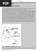 Electronics and Brain Control