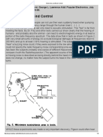 Electronics and Brain Control: A Concise History