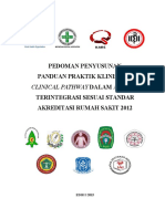 Pedoman Penyusunan Panduan Praktik Klinis Dan: Clinical Pathway Dalam Asuhan