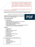 Supporting Documents Required Forimportgoods Bangladesh
