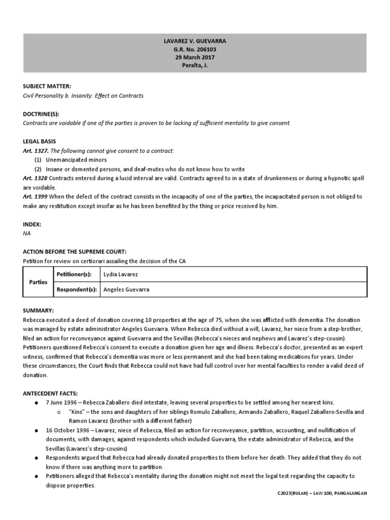 What Are The Voidable Contracts Under The Civil Code