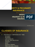 Week1 Property & Pecuniary Insurance