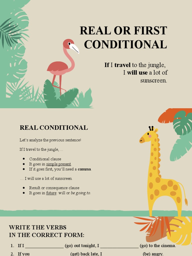 Understanding Real Conditionals in English | PDF | Semiotics | Grammar