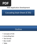 Web Application Development: Cascading Style Sheet (CSS)