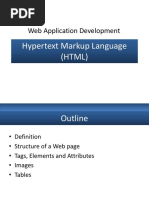 Web Application Development: Hypertext Markup Language (HTML)