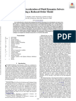 Convergence Acceleration of Fluid Dynamics Solvers Using A Reduced-Order Model