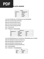 SQL Questions With Answer