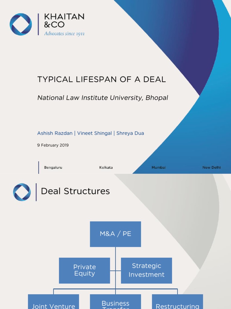 Day 1 Session 2 Types of Deal Structures PDF