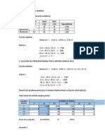 Ejercicio 1. Analisis de Dualidad