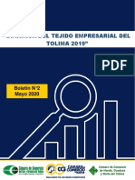 Dinámica Del Tejido Empresarial Del Tolima 2019