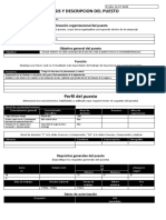 Analisis y Descripcion Del Puesto