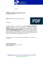 Carta Terminacion de Practica