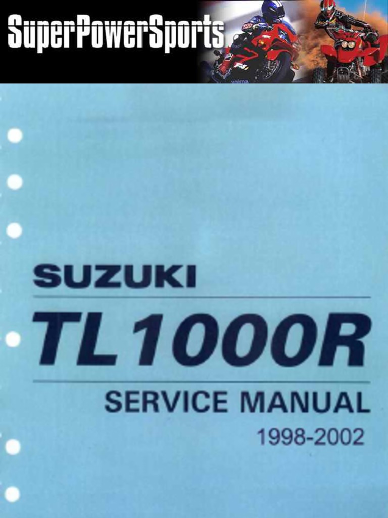 スズキ TL1000R サービスマニュアル Suzuki TL1000R '98-'02 Service Manual PDF | PDF