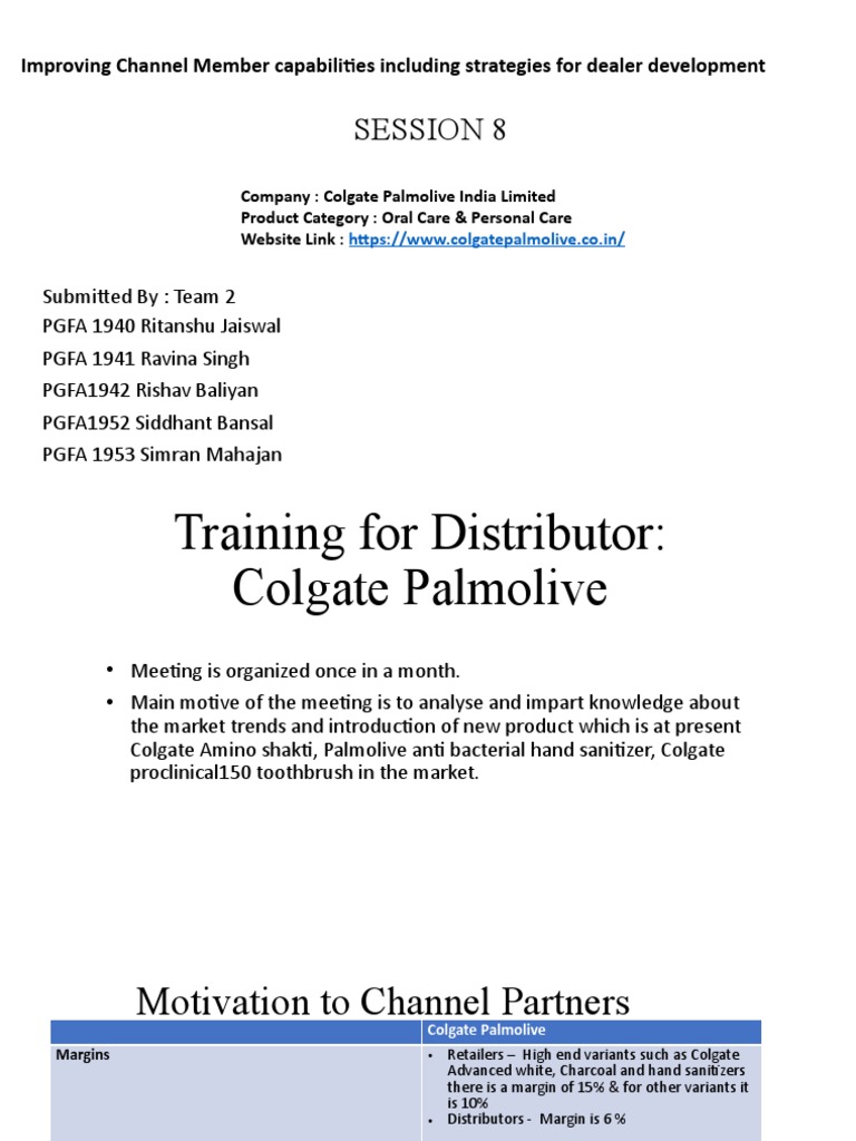 Distributor Engagement Strategy | PDF | Retail | Sales