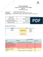 Victor Dimitrov Task List and Profile PDF
