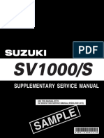 Suzuki SV1000SK5 '05 Service Manual Supplement (99501-39560-01E)