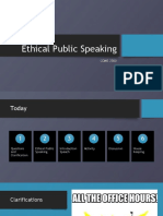 Public Speaking Lecture - Ethics in Public Speech