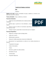 INFORME ANALISIS DE PUESTOS Asistente Administrativo