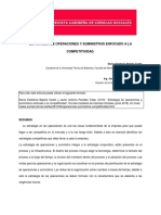 Estrategia de Operaciones y Suministros Enfocado A La Competitividad