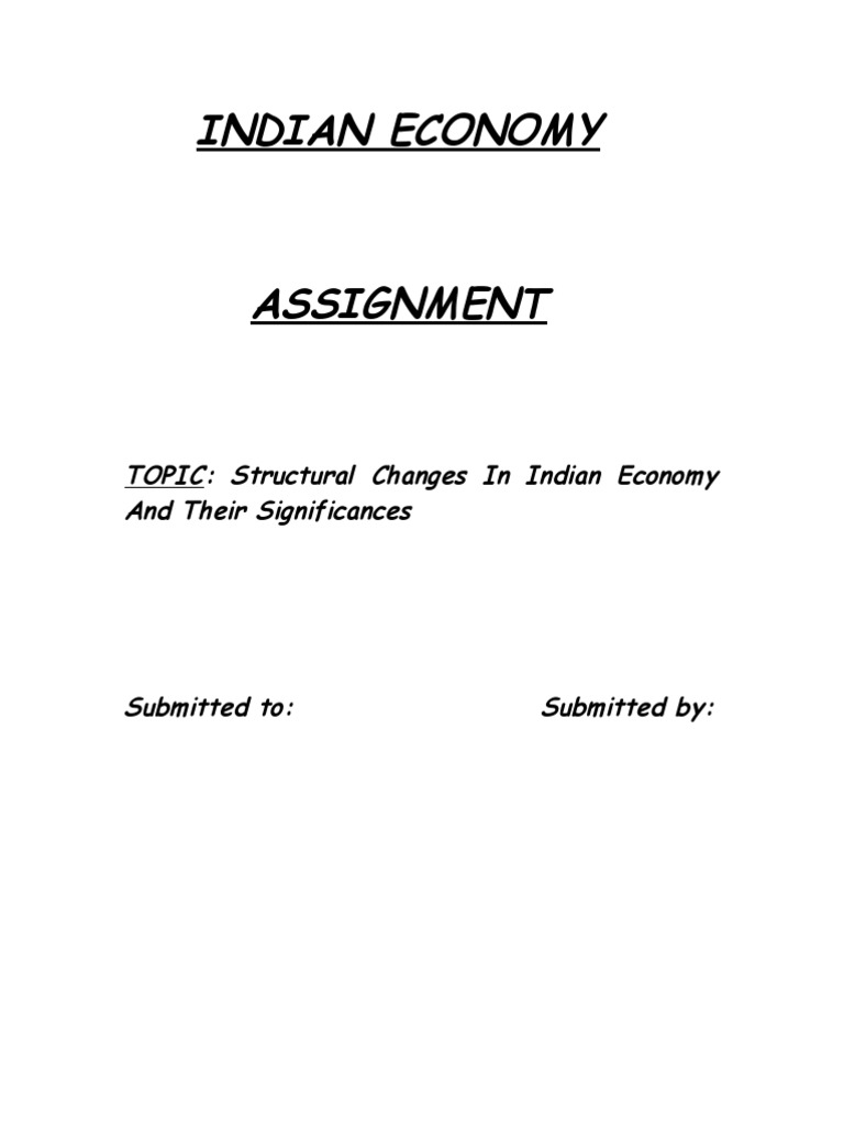 Structural Changes in Indian Economy | PDF | Tertiary Sector Of The ...
