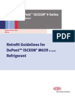 Retrofit Guidelines For Dupont Isceon M029 Refrigerant