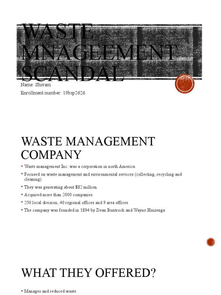 waste management scandal case study