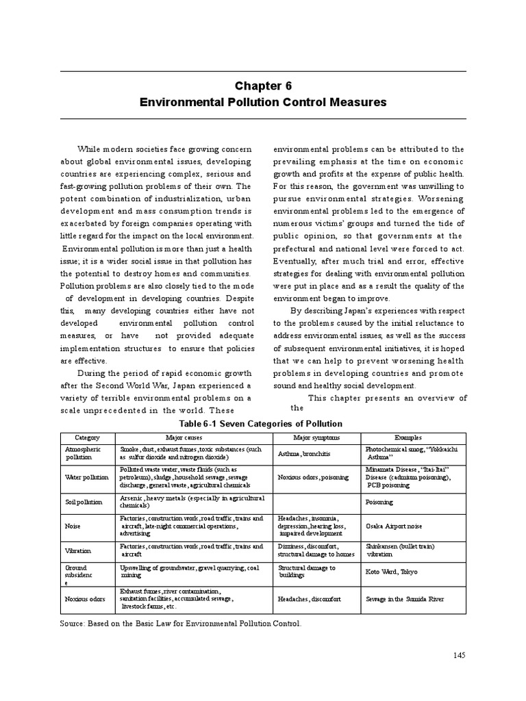 Japan's Environmental Pollution History | PDF | Pollution | Air Pollution