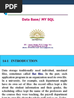 Data Base/ MY SQL: BY: Amar Singh, PGT Comp. Sci. KV Shalimar Bagh