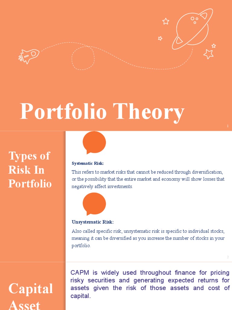 Portfolio Theory PDF Modern Portfolio Theory Sharpe Ratio