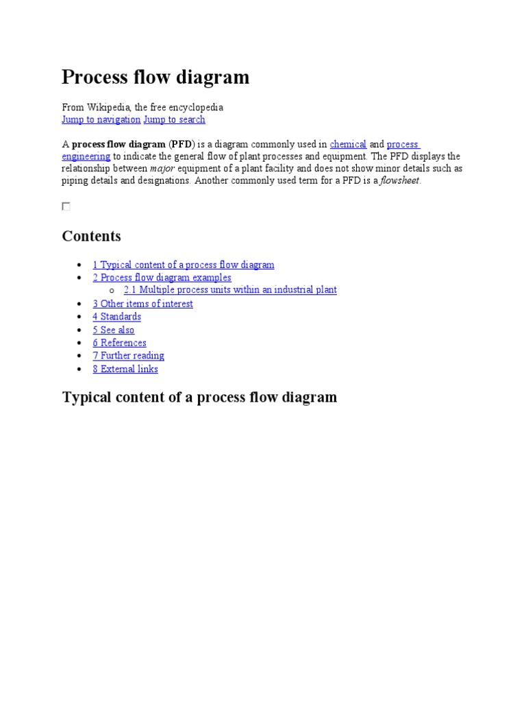 Process Flow Diagram | PDF | Chemical Engineering | Mechanical Engineering