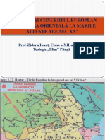 Prezentare Romania Si Concertul European de La Criza Orientala La Marile Aliante Ale Sec. XX
