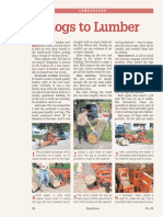 Logs to Lumber with Portable Bandsaw Mill