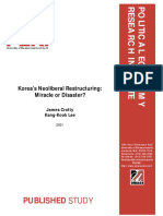 Korea's Neoliberal Restructuring - Miracle or Disaster PDF