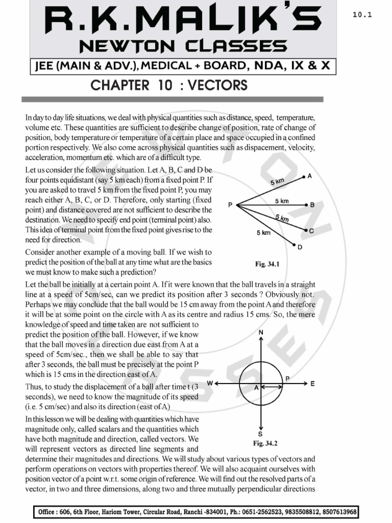Vectors | PDF