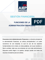 Segunda Clases. Gestion Financiera Funciones de La Administracion Financiera