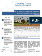 Emerging Practices in Community Development Agreements