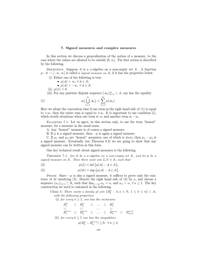 Advanced Measure Theory Concepts | PDF | Measure (Mathematics) | Theorem