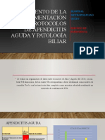 ANALISIS ESTADISTICO DE PROTOCOLO DE APENDICITIS Y P. BILIAR