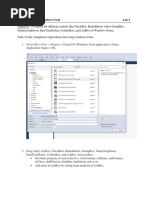 Using Controls On Windows Form Lab 2