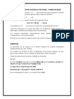 4.4 Base y Dimension de Un Espacio Vectorial, Cambio de Base