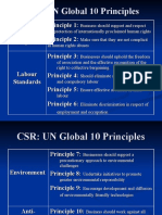 CSR: UN Global 10 Principles