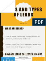 Leads and Types of Leads