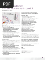 Advanced Certificate in Public Procurement - Level 3: Accredited by CIPS - Level 3