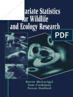 MacGarigal K, Multivariate Statistics For Wildlife and Ecology Research