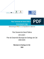 ANEXO VI. Plan Territorial de Salud de Santiago de Cali 2020-2023