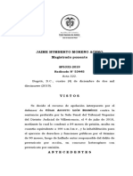SP5332-2019 (53445) Prevaricato Se Configura Cuando El Funcionario Judicial Omite Declararse Impedido