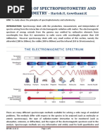 Spectrophotometry and Colorimetry