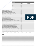 cbf125 Service Check-List PDF